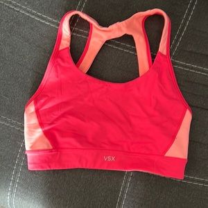 Victoria’s Secret sports bra with cut out back detail